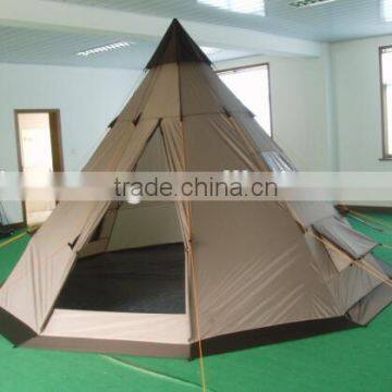 outdoor 10 persons family teepee camping tent 10x10 ft