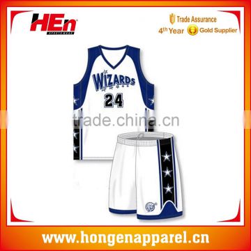 Hongen apparel Tackle twill Embroidery Basketball jersey, High Quality Embroidered Basketball wear shirt/ Womens and mens
