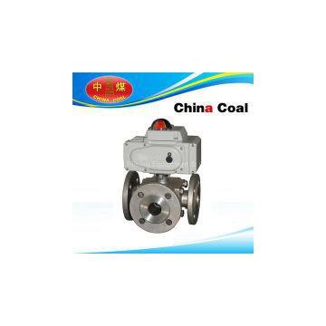 Three way ball valve