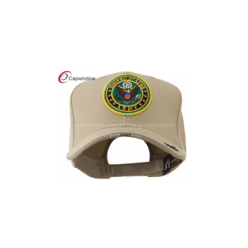 Khaki Army Military Baseball Hats with Acrylic and Adjustable Strap Closure