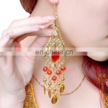 BestDance professional gold coin and diamond belly dance earrings jewelry accessory 4 colors