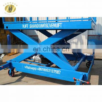 7LSJY Shandong SevenLift air hydraulic pneumatic motorcycle lift table