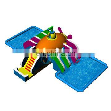 Outdoor Play Water Park Inflatable Equipments With Pool and Slide