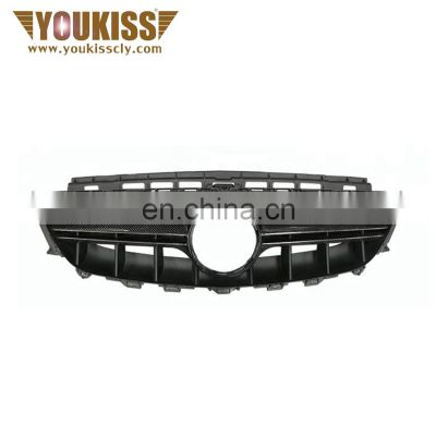GTS style front grille for benz e class w213 w205 w204  carbon fiber  front bumper grille front mesh
