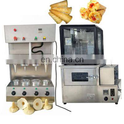 2021 GRANDE Hot Sale Commercial Philippine Snack Sweet Pizza Cone Oven Display Shelf Pizza Cone Machine