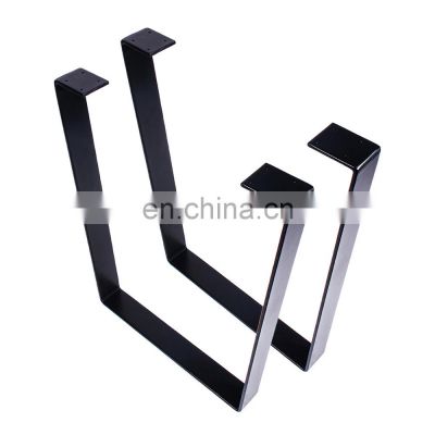 Manufacturer standard furniture square steel metal iron coffee U shaped table legs