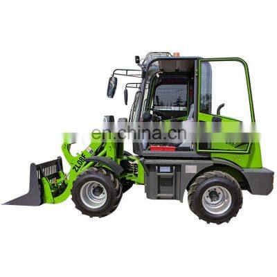 ZL08F 908 800KGS quick coupler mini wheel loader ce euro v 800 kg four wheels backhoe loader front end loader