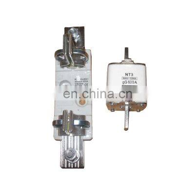 voltage:500V AC Rated breaking capacity 120kA NH3 fuse Short circuit protection for semiconductor equipment