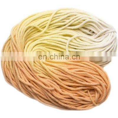 Wholesale Wall Decorative Colored Cotton Rope Diy Handmade Gradient Cords Macrame Polyester / Cotton,cotton/polyester 3mm Spun