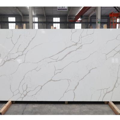 Code：1003，Calacatta artificial stone quartz slab kitchen countertops