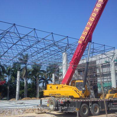 ShanDong low cost steel prefabricated space frame stadium roof