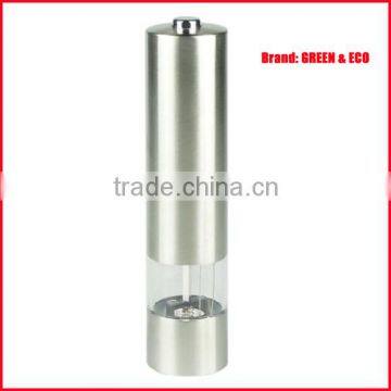 Electronic pepper grinder for grinding hot pepper