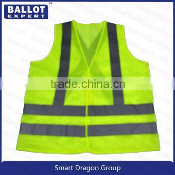China factory wholesale Nylon net yarn fabrics reflective vest pockets