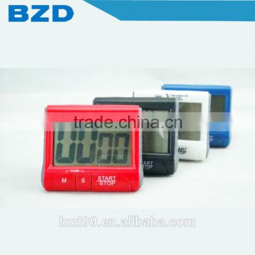 Multi-functional 1-99 Minutes Countdown /Up Battery Power Large LCD Display Interval Timer with Standing Clip Magnet