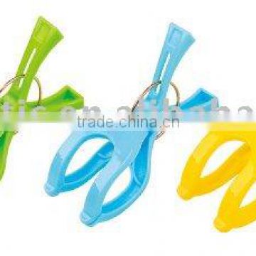 plastic Pinch colourful clothes clip hook