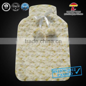 good quality 2000ml hot water bag with plush cover roses