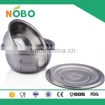 New cheap stainless steel bowl with lid