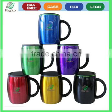 BPA Free,FDA certificate coffee mug rubber lid