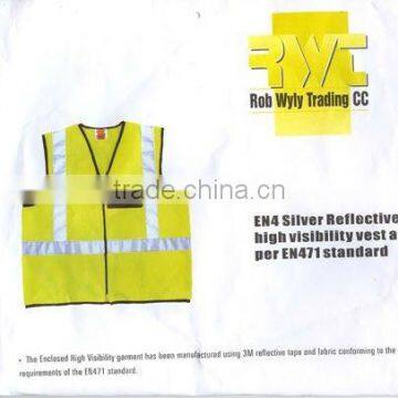 Adult Reflective PVC Safety Vest with best quality