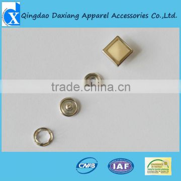 nice design square pearl prong snap button