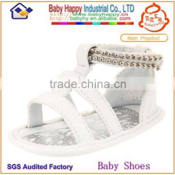 Popular plain white infant sandal