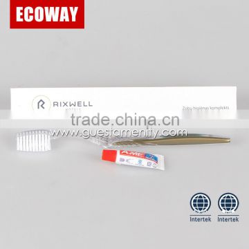 hotel supplies toothbrush set high quality hotel toothbrush kit for sale