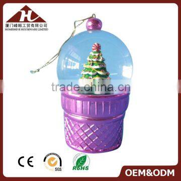 funny xmas tree ornament snow globe