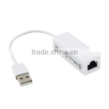 USB 2.0 Ethernet 10/100 Mbps RJ45 Network Card Lan Cable Adapter For Windows For Android PC Laptop Tablet