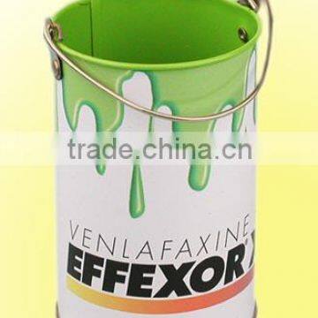 Cylinder paiting tin bucket without cover