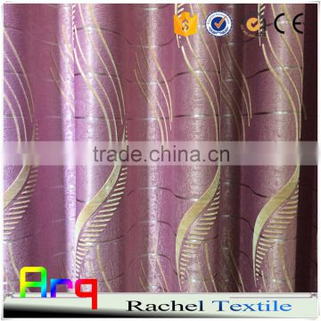 Cheap African fabric wholesale- 100% blackout flocked fabrics for curtain - silk like polyester material