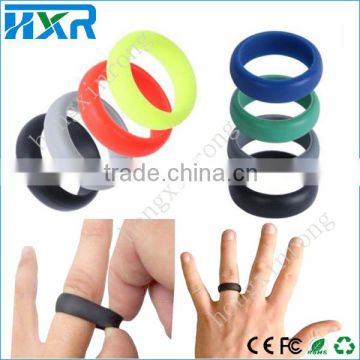 Hot! Hot! custom silicone finger ring band food grade silicone wedding ring instock
