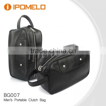 PU leather clutch bag business tote bag for man