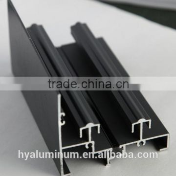 Black anodized aluminum window extrusion profile