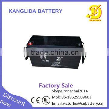 12V 150AH deep cycle inverter solar dry batteries China supplier