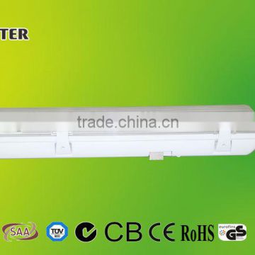 40w frosted 4 ft led tri-proof tube light , ip65 tube , 120cm,110lm/w,ra80, pf>0.9, 5 years warranty