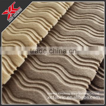 haining hot fabric/ Super Soft Velboa fabric/Pressure rubber fabric