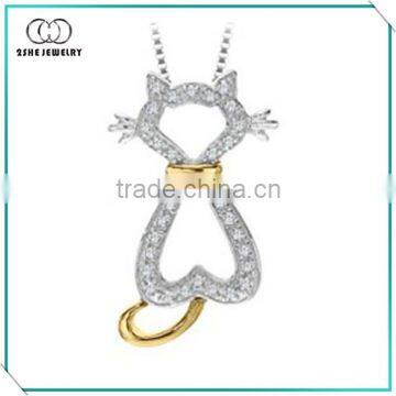 Hot Sale 925 Silver Cute Cat Jewelry