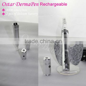 Rechargeable Vibrating Derma Stamp Machine needle cartridge 0 - 2.5 mm adjust DG 03N