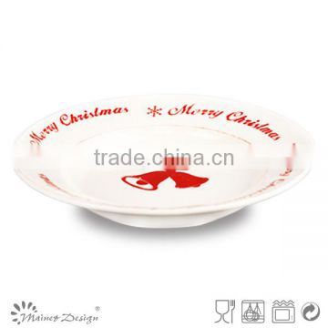 stoneware soup plate Christmas design