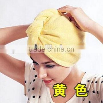 Yellow color Highly absorbent microfiber Gently dries hair less blow drying Just twist flip and button