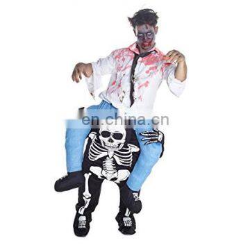 Horror Piggyback Shoulder Ride Pick Me Up Skeleton Costume