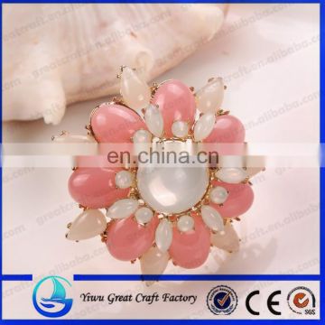 High quality wholesale fashion beautiful elegant brooch women wholesale flower bouquet brooch pin