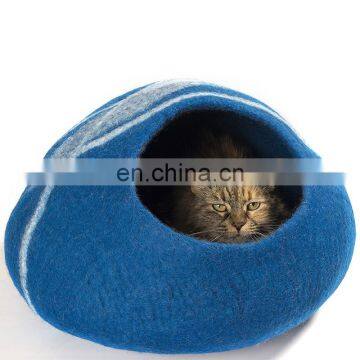 Wool Felt Cat House/Cat Cave round kitten comfortable cat cave waterproof