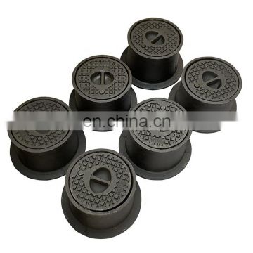 DIN4056 round black ductile cast iron surface box for gate valve