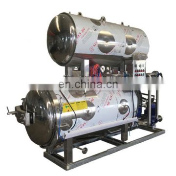 Steam/hot water spry Vacuum packaged sausage Sterilize machine