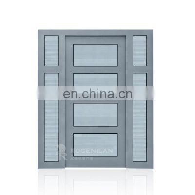 New aluminum frame tempered glass room doors design price