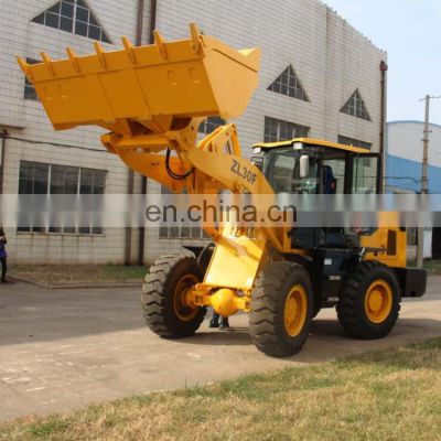 China cheap ce certified front loader ZL30F 3 tons wheel loader