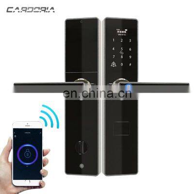 2021 the most economic model factory price stainless steel panel Tuya fingerprint smart door lock