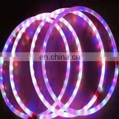 led colorful glowing hula ring and hoop hoola  hu la hoop gymnastics flash ring