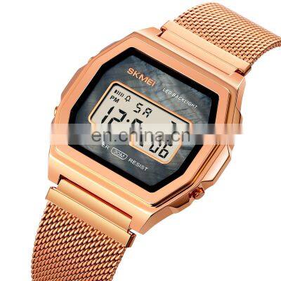 SKMEI 1806 Luxury Gold Case 30 Meters Waterproof for Men Own Brand Watch Custom Luxury Stainless Steel Watches